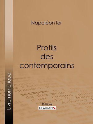 cover image of Profils des contemporains